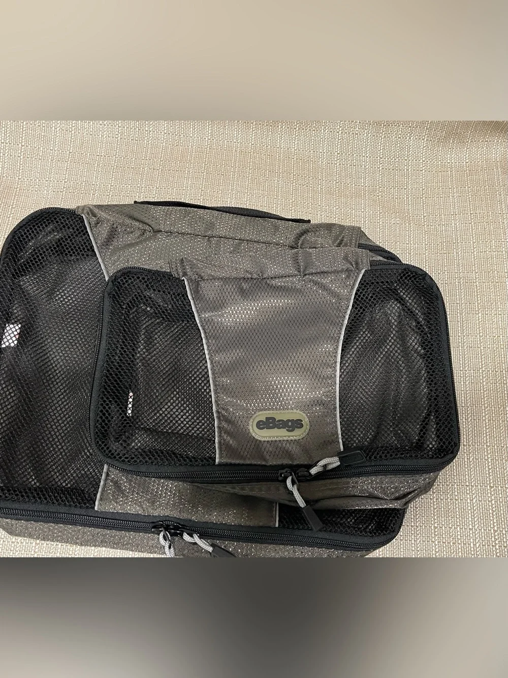 eBags Gray/Black Travel Packing Cube Set — 5-Piece Travel Organizer